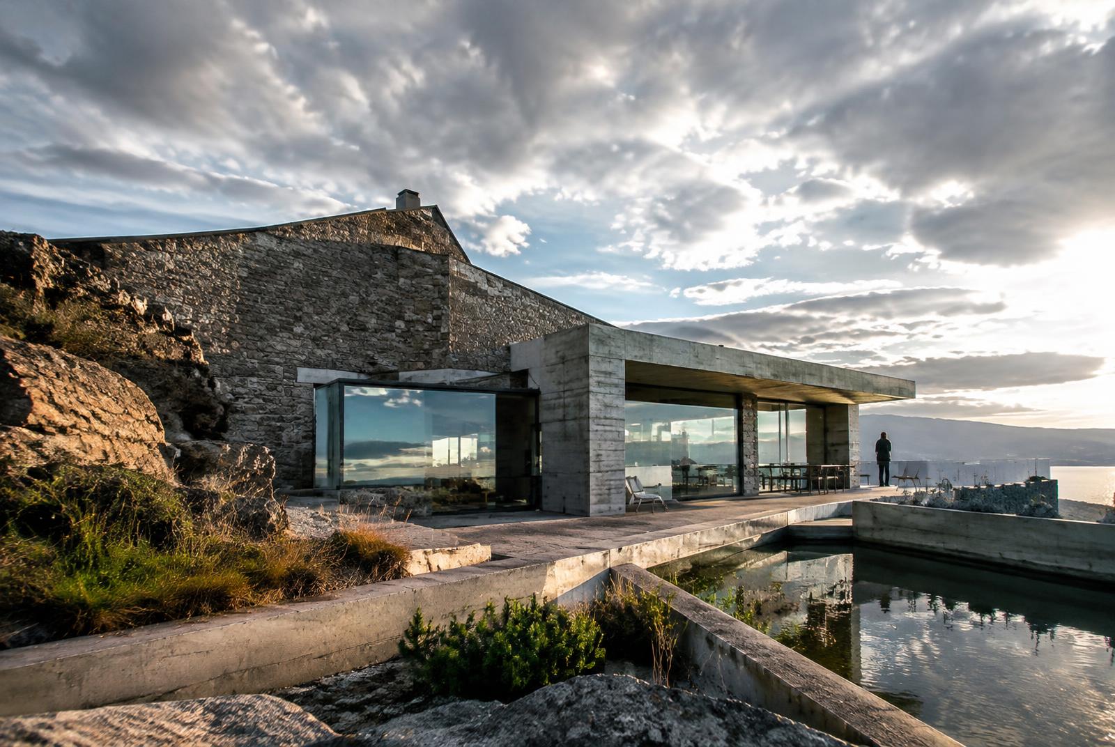 Concepto visual inspirado en un estudio de arquitectura
