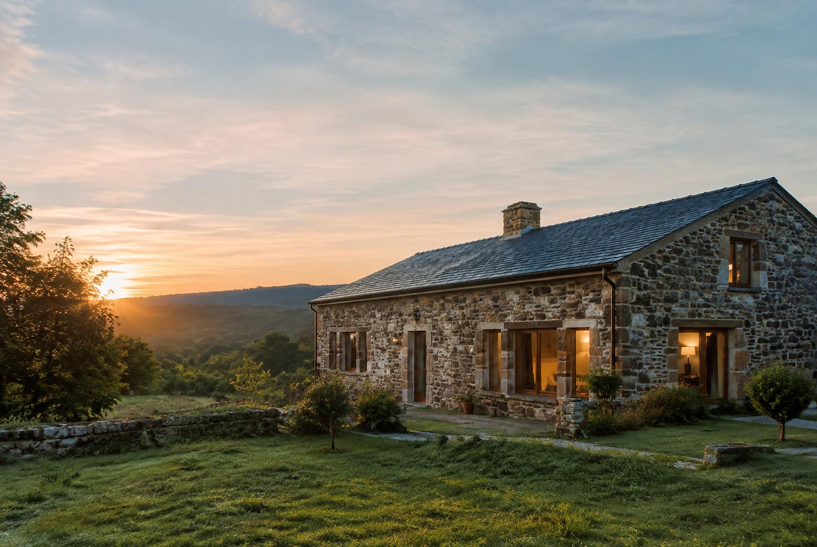 Concepto visual para una casa rural