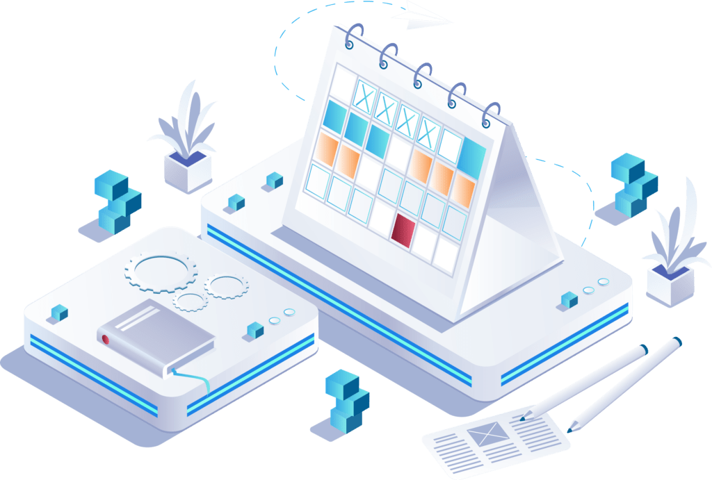 medición de datos y calendario analitico web
